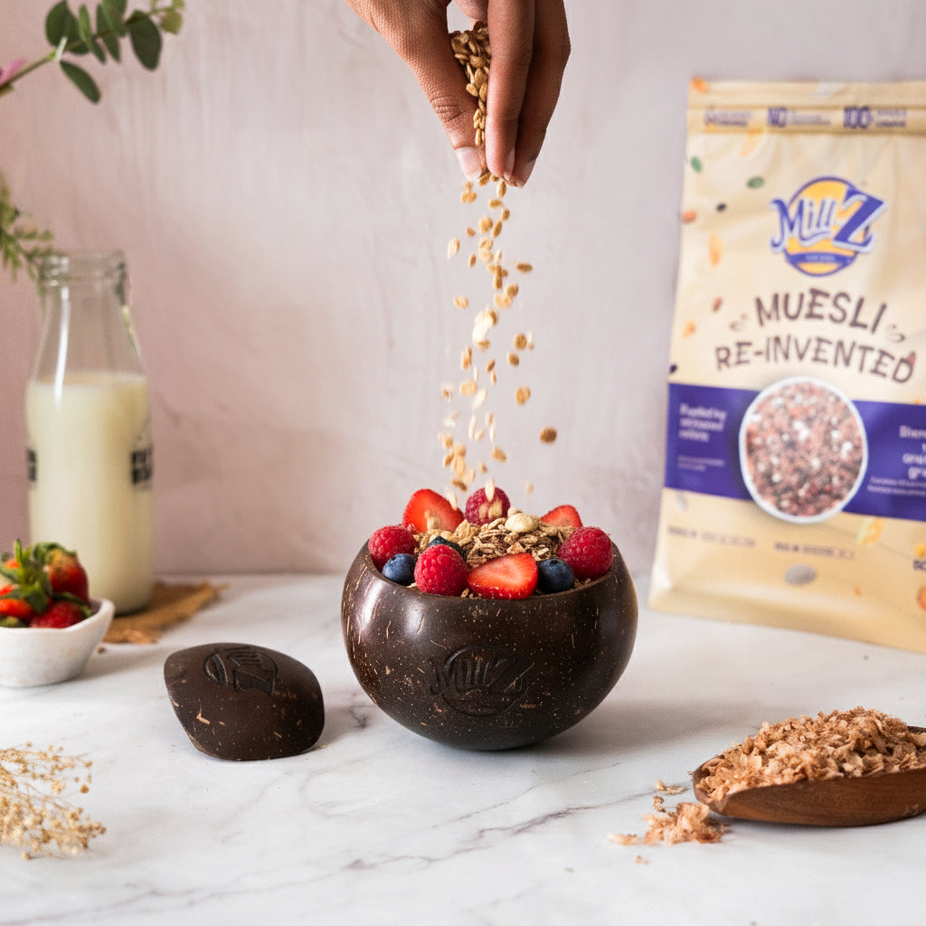 Premium Set - Muesli 500g & Coconut shell Bowl & Scoop