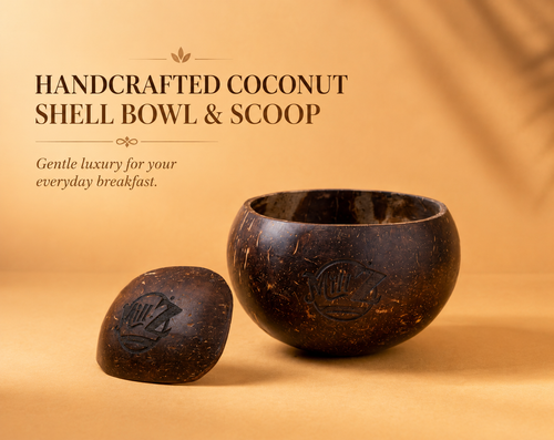 Premium Set - Muesli 500g & Coconut shell Bowl & Scoop